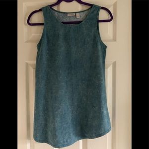 LOGO by Lori Goldstein Distressed Tank Top - XS